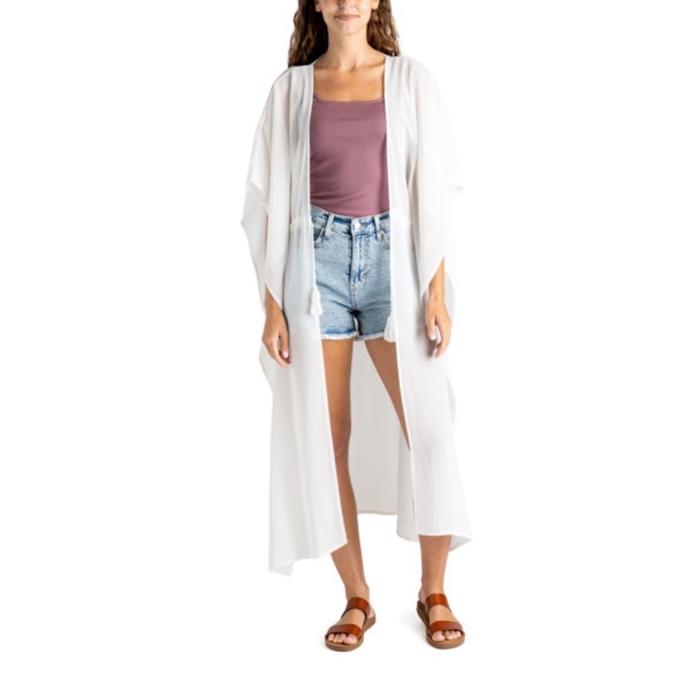 White Women's Riviera Wrap Swim Cover-Up
